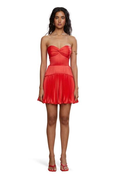 AMUR AMUR Catrina Mini Pleated Dress