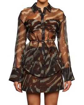 Amur Amur Clea Sheer Silk Blouse