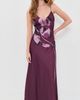 AMUR AMUR Coralee Printed Bias Dress Carmine Petal - 2