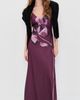 AMUR AMUR Coralee Printed Bias Dress Carmine Petal - 5