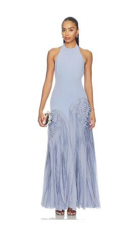 AMUR AMUR Elani Pleated Gown