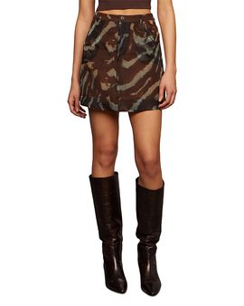 Amur Amur Kathy Sheer Silk Miniskirt
