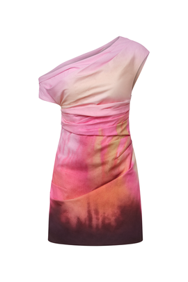 knee length dresses for ladies Amur Cami Pleated Mini Dress in Berry Blush