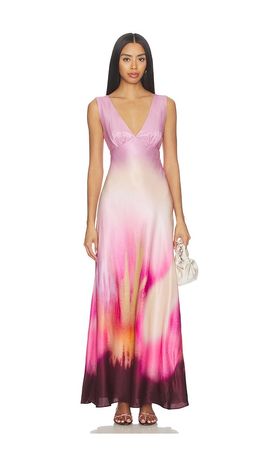open lace back dress Giada Satin Dress main image 0