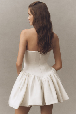 amur mirelle strapless drop-waist mini dress Mirelle Bow Dress