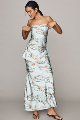 AMUR Tiered Strapless Dress
