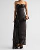 AMUR Women's Alexandra Ruched Pleated Strapless Gown - 2