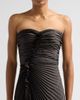 AMUR Women's Alexandra Ruched Pleated Strapless Gown - 5