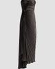 AMUR Women's Alexandra Ruched Pleated Strapless Gown - 6