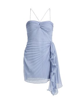 Amur Women's Bentley Pleated Draped Minidress