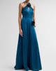 AMUR Women's Julia Halterneck A-Line Gown - 4