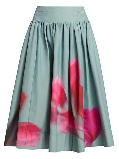 Amur Women's Kalani Floral A-Line Midi-Skirt