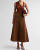 AMUR Women's Kara Floral-Embroidered Faux-Suede Midi Skirt - 2