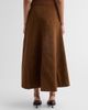 AMUR Women's Kara Floral-Embroidered Faux-Suede Midi Skirt - 3