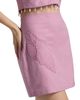 AMUR Women's Milana Embroidered Cotton-Linen Miniskirt - 6