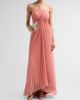 AMUR Women's Myra Pleated High-Low Maxi Dress - 2