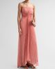 AMUR Women's Myra Pleated High-Low Maxi Dress - 4