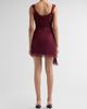AMUR Women's Nova Pleated Twist-Front Mini Dress - 3