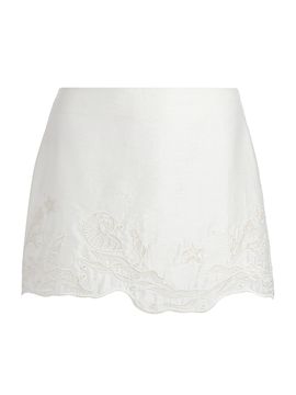 Amur Women's Ottile Embroidered Miniskirt