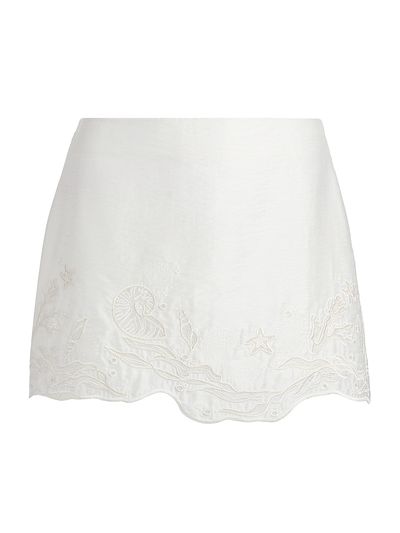 AMUR Women's Ottile Embroidered Miniskirt
