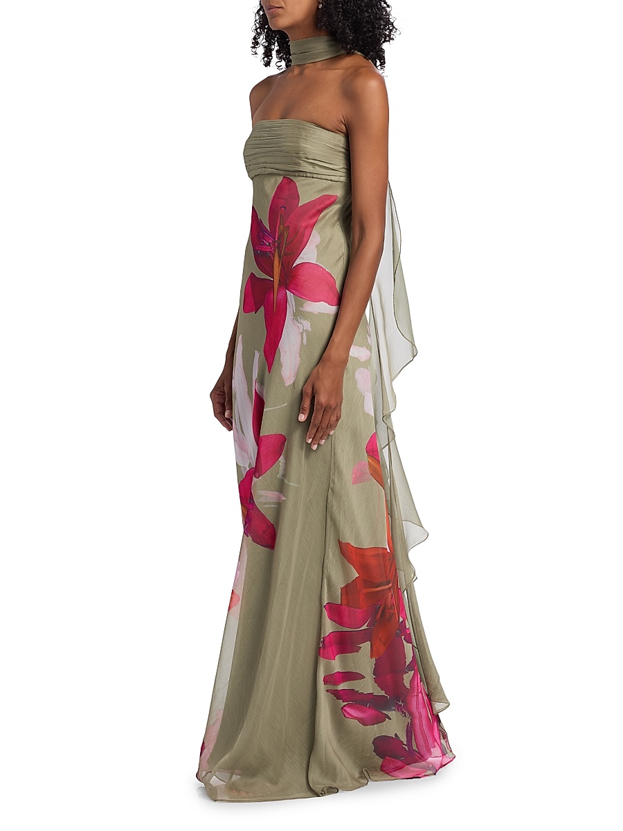 amur kiko floral tiered silk dress AMUR | Dresses | New Amur Kiko Floral Tiered Silk Dress In Navy Garden