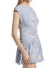 Amur Women's Rowyn Striped Ruched Bubble Mini Dress - 4