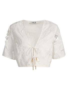 Amur Women's Tani Eyelet Top