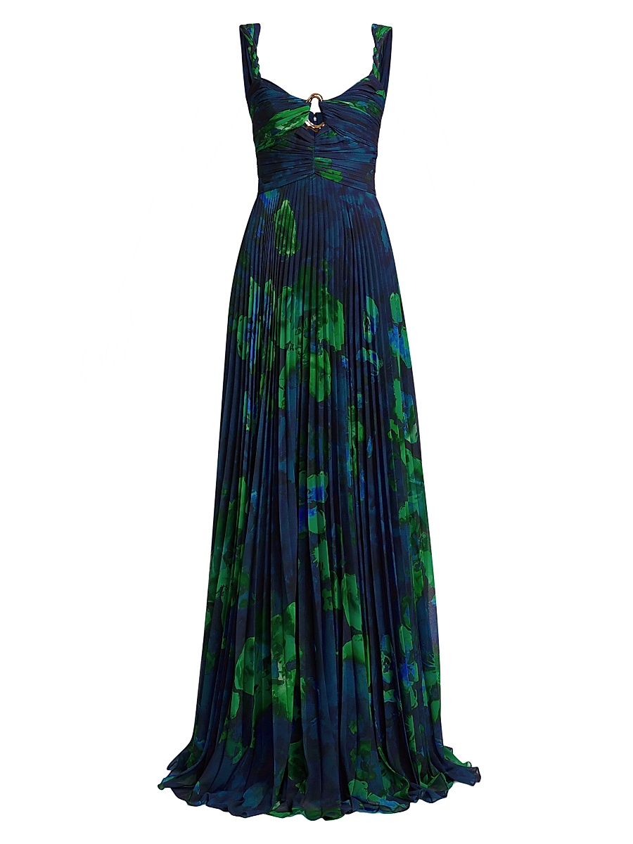 slim fit dress slacks Amur Olana Midi Skirt in Green
