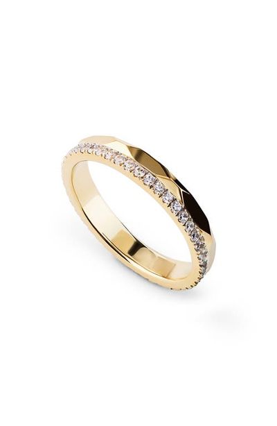Ana Luisa Ana Luisa Esme 14k Gold Plate & Cubic Zirconia Band Ring 