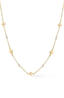 Ana Luisa Ana Luisa Hannah Freshwater Pearl Station Necklace