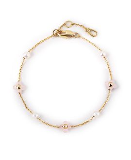 Ana Luisa Ana Luisa Hannah Rose Quartz Flower Bracelet