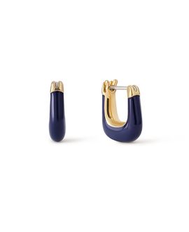 Ana Luisa Ana Luisa Huggie Dakota Mini Navy Earrings