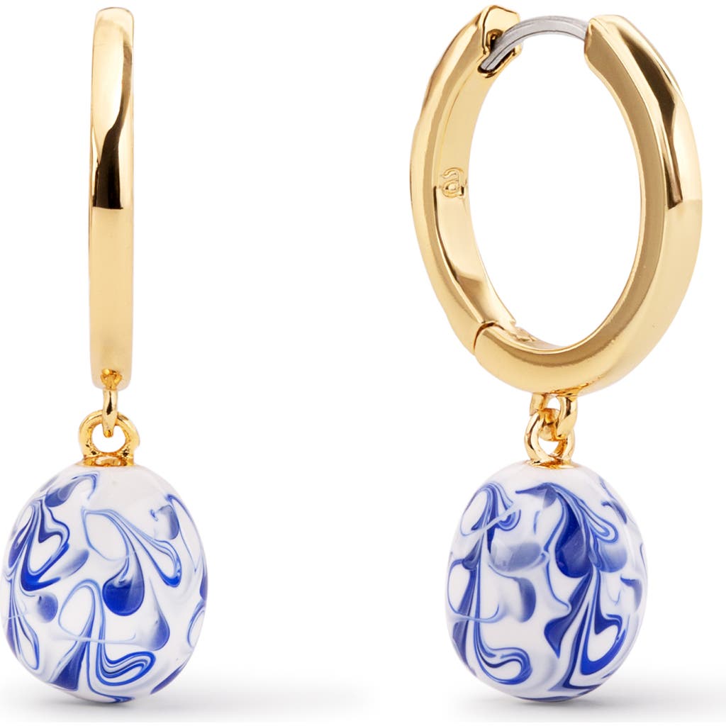 Ana Luisa Ana Luisa Lainey Medium Enamel Drop Hoop Earrings