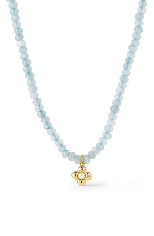 Ana Luisa Ana Luisa Liora Blue Jade & Freshwater Pearl Pendant Necklace