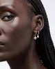 Ana Luisa Ana Luisa Liora Hoops Rose Quartz Flower Earrings in Gold, Women's at Urban Outfitters - 3