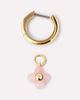 Ana Luisa Ana Luisa Liora Hoops Rose Quartz Flower Earrings in Gold, Women's at Urban Outfitters - 4