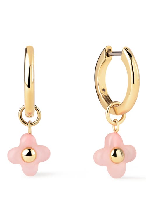 Ana Luisa Ana Luisa Liora Rose Quartz Drop Hoop Earrings