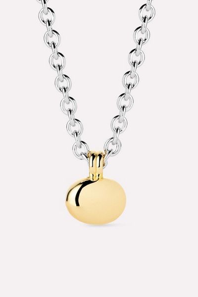 Ana Luisa Ana Luisa Pebble Statement Two Tone Pendant Necklace in Two Tone, Women's at Urban Outfitters