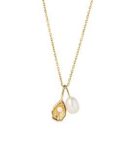Ana Luisa Ana Luisa Solid Gold Oyster Charm Necklace