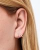 Ana Luisa Ana Luisa Solid White Gold - Diamond Aurora Huggie Studs - 2