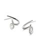 Ana Luisa Ana Luisa Solid White Gold - Diamond Aurora Huggie Studs - 3