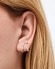 Ana Luisa Ana Luisa Solid White Gold - Diamond Aurora Huggie Studs - 4