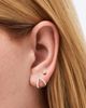 Ana Luisa Ana Luisa Solid White Gold - Diamond Velora Huggie Studs - 4
