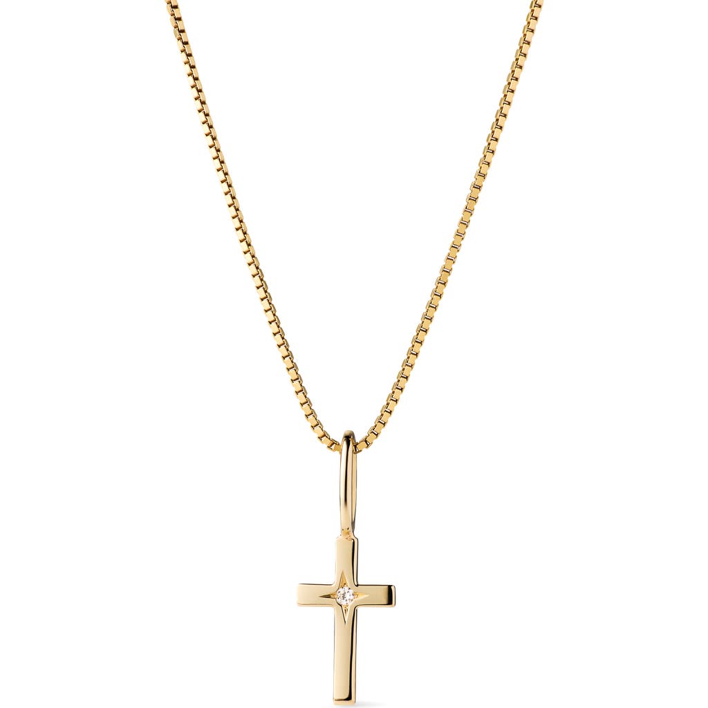 Ana Luisa Ana Luisa Solid Yellow Gold - Diamond Cross Necklace 