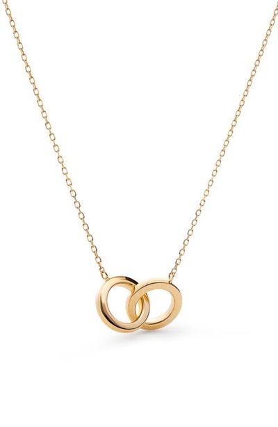 Ana Luisa Ana Luisa Solid Yellow Gold - Duo Links Necklace 