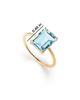 Ana Luisa Ana Luisa Solid Yellow Gold Blue Topaz Spritz Ring - 5