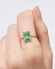 Ana Luisa Ana Luisa Solid Yellow Gold Green Sapphire Spritz Ring - 2