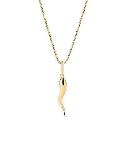 Ana Luisa Ana Luisa Solid Yellow Gold Italian Horn Charm Necklace