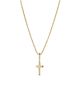 Ana Luisa Ana Luisa Solid Yellow Gold Lab Grown Diamond Cross Necklace - 1