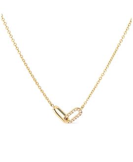 Ana Luisa Ana Luisa Solid Yellow Gold Lab Grown Diamond Link Necklace